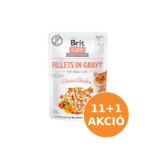 Brit Care Cat alutasak csirke szószban 12x85g macskaeledel