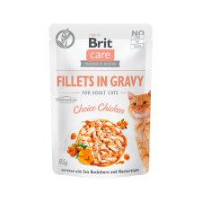 Brit Care Cat alutasak Gravy Choice Chicken 85g macskaeledel