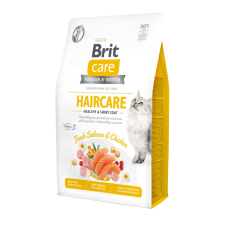 Brit Care Cat Grain Free Adult Haircare macskatáp 2kg macskaeledel