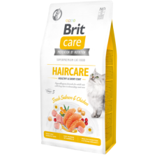 Brit Care Cat Grain Free HAIRCARE Salmon and Chicken 2kg macskaeledel