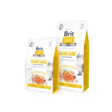  Brit Care Cat Haircare Lazac+Csirke 400gr macskaeledel