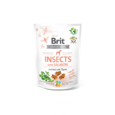 Brit Care Crunchy Cracker Insects with Salmon enriched with Thyme 200 g jutalomfalat kutyáknak