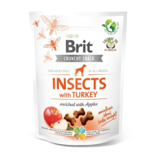 Brit Care Crunchy Cracker Insects with Turkey and Apples 200g jutalomfalat kutyáknak