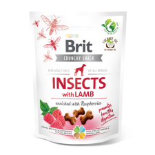 Brit Care Dog Crunchy Cracker Insects with Lamb and Raspberries 200 g jutalomfalat kutyáknak