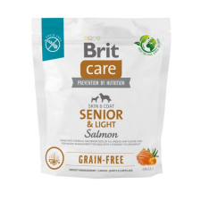 Brit Care Dog Grain-free Salmon Senior & Light 1 kg kutyaeledel