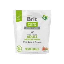 Brit Care Dog Sustainable Insect Adult Medium Breed  1 kg kutyaeledel