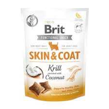 Brit Care Functional Snack Skin&Coat Krill (plankton, kókusz) 150g jutalomfalat kutyáknak