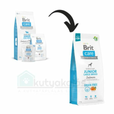 Brit Care Grain-free Junior Large Breed Salmon & Potato 12 kg kutyatáp kutyaeledel