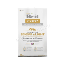 Brit Care Grain-Free Senior &amp; Light Salmon &amp; Potato 12 kg kutyaeledel