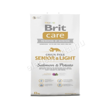 Brit Care Grain-Free Senior & Light Salmon & Potato 1 kg kutyaeledel