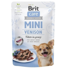 Brit Care Mini Venison fillets in gravy 85 g kutyaeledel