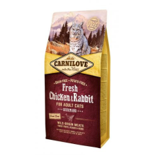 Brit Carnilove Fresh Adult Cat Chicken &amp; Rabbit Gourmand- Csirke és Nyúl Hússal 6kg ingyenes szállítás macskaeledel