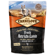 Brit CARNILOVE FRESH OSTRICH AND LAMB EXCELLENT DIGESTION FOR SMALL BREED DO kutyaeledel
