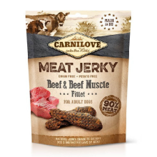 Brit Carnilove Jerky Snack Beef with Beef Muscle Fillet - marha filé 100g jutalomfalat kutyáknak
