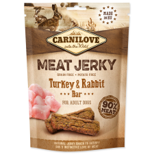 Brit CARNILOVE JERKY SNACK TURKEY & RABBIT BAR 100G (294-111857) jutalomfalat kutyáknak