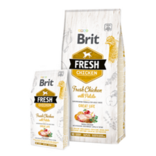 Brit Fresh Csirke és Burgonya Puppy Healthy Growth 12 kg kutyaeledel