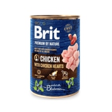 Brit Premium by Nature Adult Chicken with Chicken Hearts konzerv – 800 g kutyaeledel