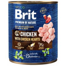 Brit Premium by Nature chicken, hearts 800 g csirke és szív kutyaeledel