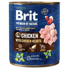 Brit PREMIUM BY NATURE CHICKEN WITH HEARTS 800 G (294-100316) kutyaeledel