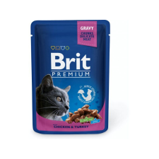 Brit Premium Cat 100 g alutasakos csirke+pulyka 100273 macskaeledel