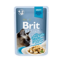 Brit Premium Cat Delicate Fillets in Gravy with Chicken – 12×85 g macskaeledel