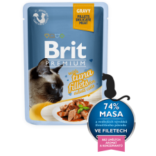 Brit Premium Cat Delicate Fillets in Gravy with Tuna 24 X 85 g macskaeledel