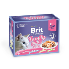 Brit Premium Cat Delicate Fillets in Jelly Dinner Plate 12x85g macskaeledel