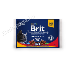 Brit Premium Cat Meat Plate (4 x 100 g) macskaeledel