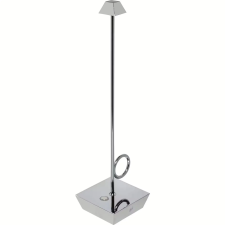  Broggi Lampada Bugia Hordozható Akkus Asztali LED Lámpa 32cm - Ezüst világítás