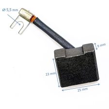  Bronz grafit szénkefe, elektromos targonca motorokhoz méret: 9x25x23mm (25x9x23mm) kisháztartási gépek kiegészítői