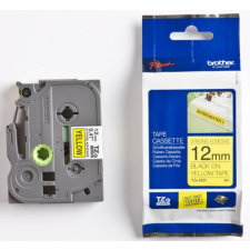 Brother 12 mm-es szalag erős tapadású sárga alap/ fekete betű címkézőgép