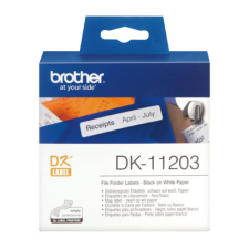 Brother Címkenyomtató etikett szalag (DK Label), 17 mm x 87 mm, öntapadó, Brother (DK-11203) etikett