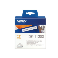 Brother DK-11203 elővágott öntapadós címke 300db/tekercs 17mm x 87mm White nyomtató kellék
