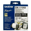 Brother Etikett címke DK-11202, Elővágott (stancolt), Papír címke, Fehér alapon fekete, 300 db DK11202