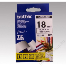 Brother Feliratozógép szalag, 18 mm x 8 m, BROTHER, fehér-fekete (QPTTZ241) fénymásolópapír