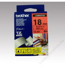 Brother Feliratozógép szalag, 18 mm x 8 m, BROTHER, piros-fekete (QPTTZ441) fénymásolópapír