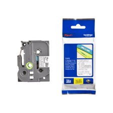 Brother Festékszalag TZE145 P-Touch, 18 mm átlátszó alapon fehér nyomtató kellék