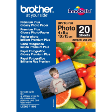 Brother fotópapír 10x15 cm fényes 20 lap (BP71GP20) (BP71GP20) fotópapír