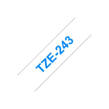 Brother laminated tape TZe-243 - Blue on white (TZE243) nyomtató kellék