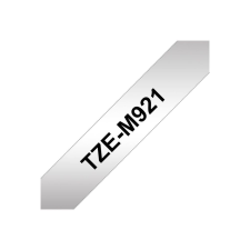 Brother laminated tape TZe-M921 - 9 mm - Black on silver (TZEM921) nyomtató kellék