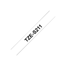 Brother laminated tape TZe-S211 - Black on white (TZES211) nyomtató kellék