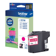 Brother LC221 MAGENTA EREDETI TINTAPATRON LEÉRTÉKELT (LC221M) nyomtatópatron & toner