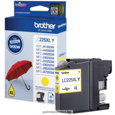 Brother LC225XL YELLOW EREDETI BROTHER TINTAPATRON nyomtatópatron & toner