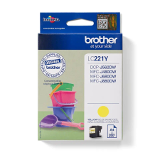Brother LC-221 Yellow tintapatron nyomtatópatron & toner