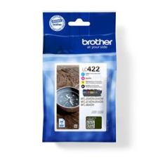 Brother Patron LC422VAL Fekete/Kék/Magenta/Sárga multipakk (4x550 oldal) (LC422VAL) nyomtatópatron & toner