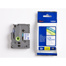 Brother TZE-233 laminált P-touch szalag (12mm) Blue on White - 8m nyomtató kellék