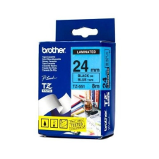 Brother TZE-551 (24mm) kék háttéren fekete szín - 8m festékszalag nyomtató kellék