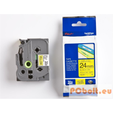 Brother TZE-651 laminált P-touch szalag (24mm) Black on Yellow - 8m nyomtató kellék