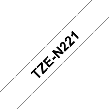 Brother TZe-N221 P-touch szalag (9mm) Black on White - 8m címkézőgép