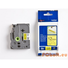 Brother TZE-S631 laminált P-touch szalag (12mm) Black on Yellow - 8m nyomtató kellék